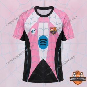 FC Barcelona Spider-Man Gwen Pink Edition Football Jersey
