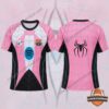 FC Barcelona Spider-Man Gwen Pink Edition Football Jersey