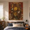 Cape Verde Goalkeeper Vozninha Chinese Door God Art Poster