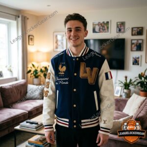 Louis Vuitton FFF Champions du Monde Print Bomber Jacket 2026