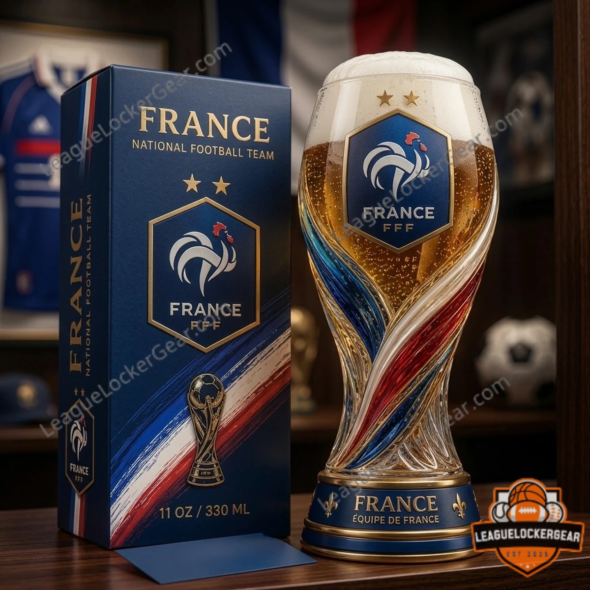 France World Cup 2026 Trophy Beer Glass