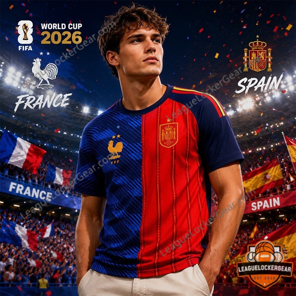 France vs Spain World Cup 2026 Football Jersey