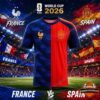 France vs Spain World Cup 2026 Football Jersey