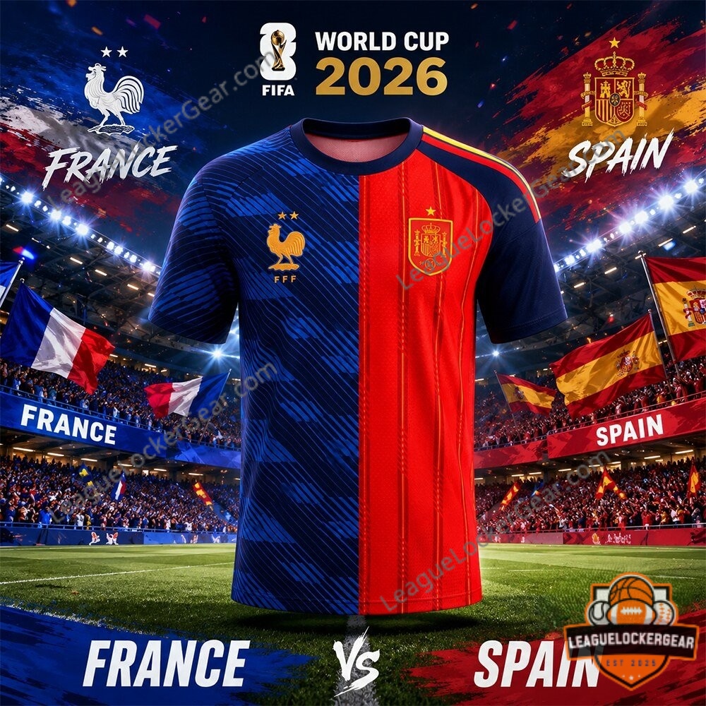 France vs Spain World Cup 2026 Football Jersey