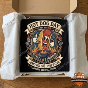 Funny Hot Dog Lover's Club Hot Dog Day 2026 Glizzy Gobbler T-Shirt