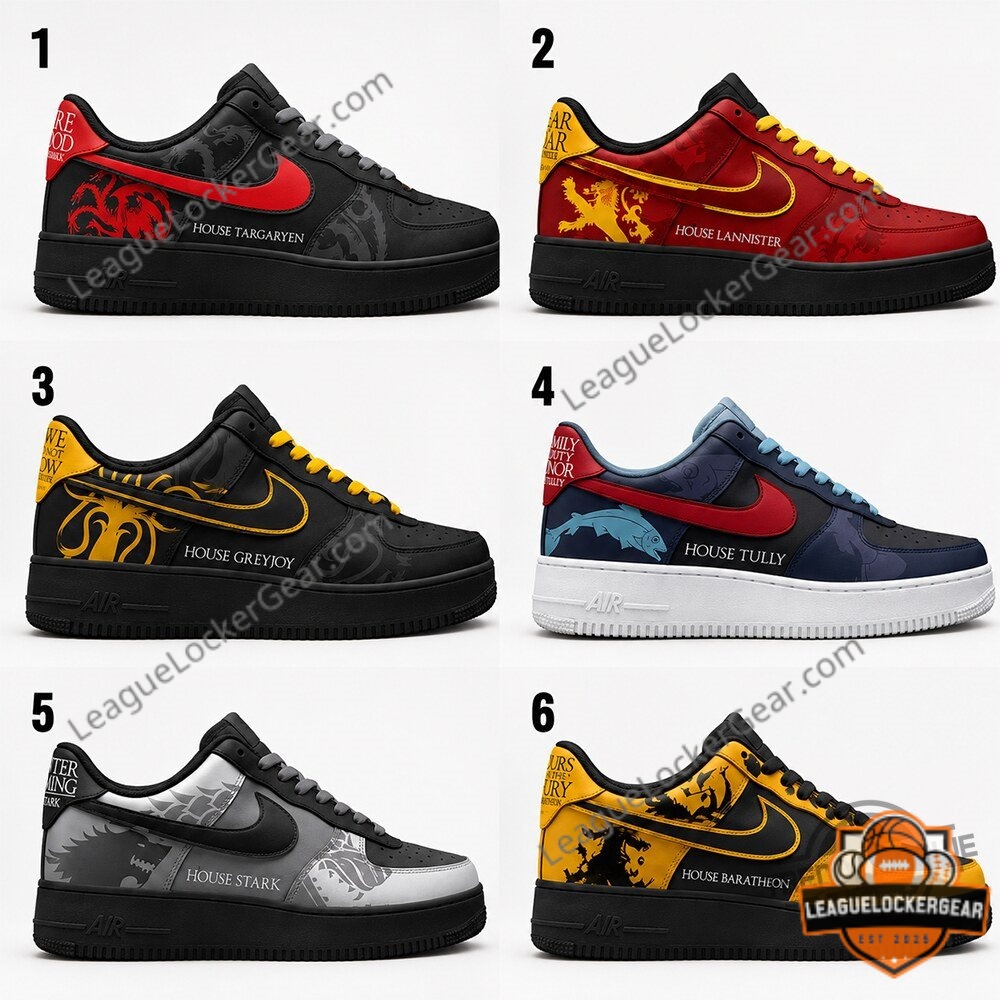 Game of Thrones House Of Targaryen Lannister Greyjoy Sneakers