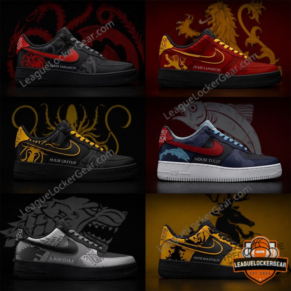 Game of Thrones House Of Targaryen Lannister Greyjoy Sneakers