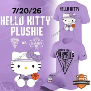 Golden State Valkyries Hello Kitty July 20 2026 T-Shirt