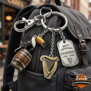 Guinness 267th Anniversary 1759-2026 Toucan Harp Keychain