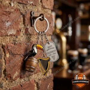 Guinness 267th Anniversary 1759-2026 Toucan Harp Keychain