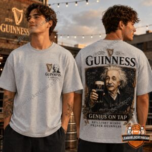Guinness Albert Einstein Genius On Tap T-Shirt