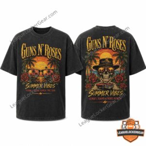 Guns N' Roses Summer Vibes Tropical Sunset T-Shirt