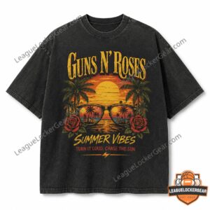 Guns N' Roses Summer Vibes Tropical Sunset T-Shirt