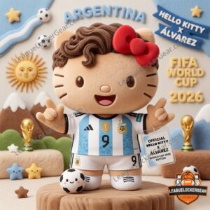 Hello Kitty Argentina FIFA World Cup 2026 Álvarez Plush Toy