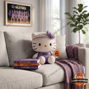Hello Kitty Golden State Valkyries Basketball Plush Toy