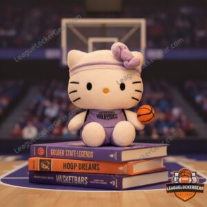 Hello Kitty Golden State Valkyries Basketball Plush Toy
