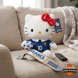 Hello Kitty Kylian Mbappe France World Cup 2026 Plush Toy