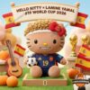 Hello Kitty Lamine Yamal Spain World Cup 2026 Plush Toy