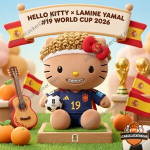 Hello Kitty Lamine Yamal Spain World Cup 2026 Plush Toy