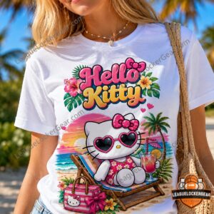 Hello Kitty Summer Vacation Beach Not Today Just Kitty T-Shirt