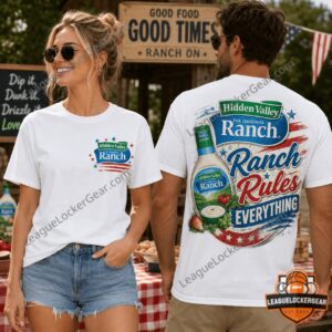 Hidden Valley Ranch The Original Ranch Rules Everything Patriotic T-Shirt