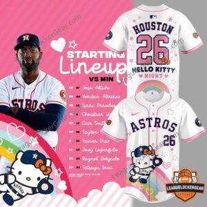Houston Astros Hello Kitty Night Baseball Jersey