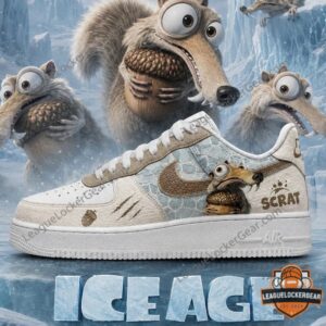 Ice Age Scrat Character Custom Air Force 1 Sneaker