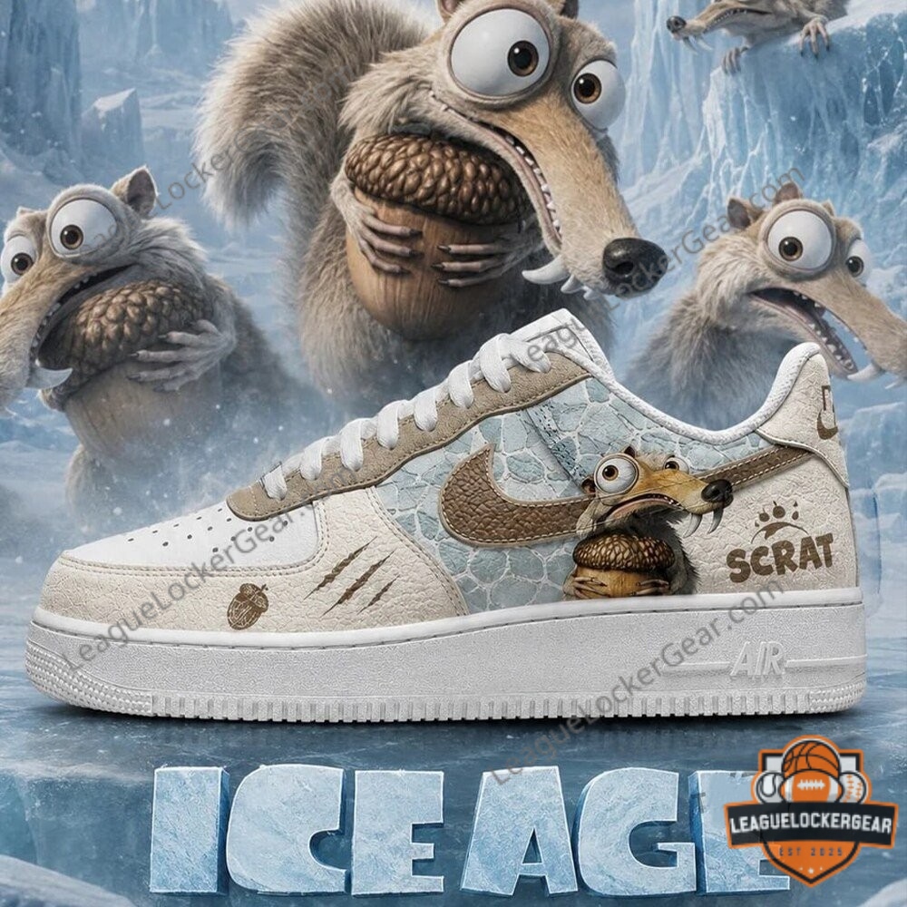 Ice Age Scrat Character Custom Air Force 1 Sneaker