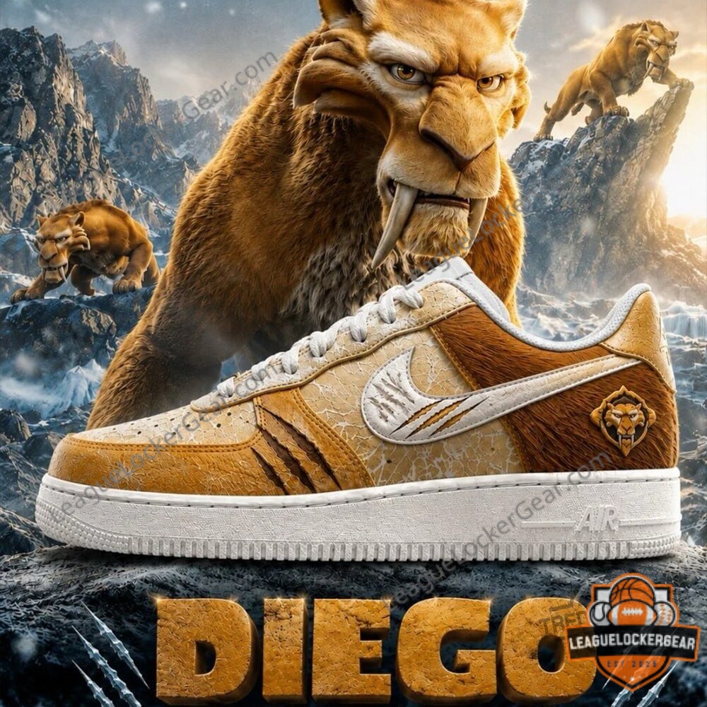 Ice Age Scrat Character Custom Air Force 1 Sneaker