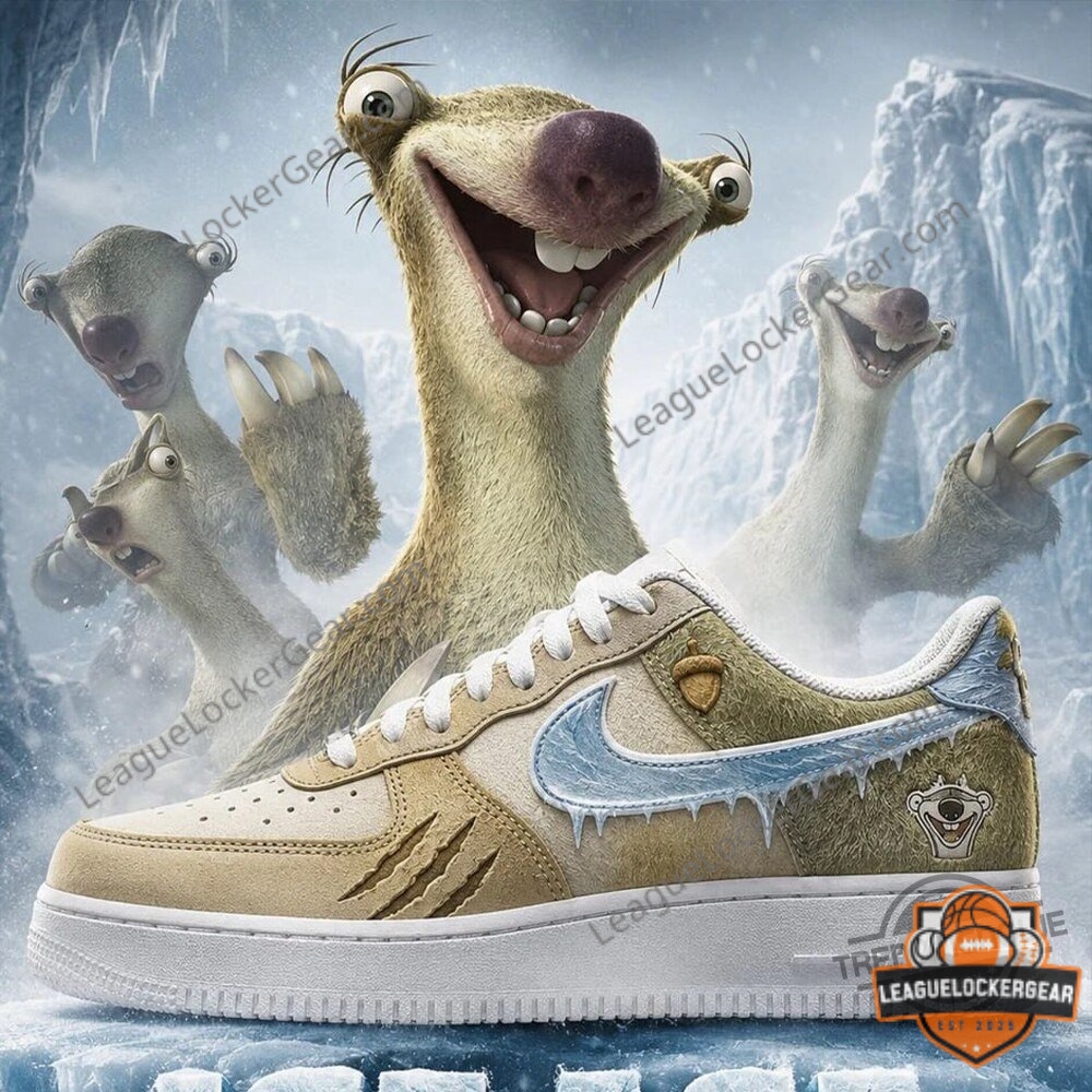 Ice Age Scrat Character Custom Air Force 1 Sneaker