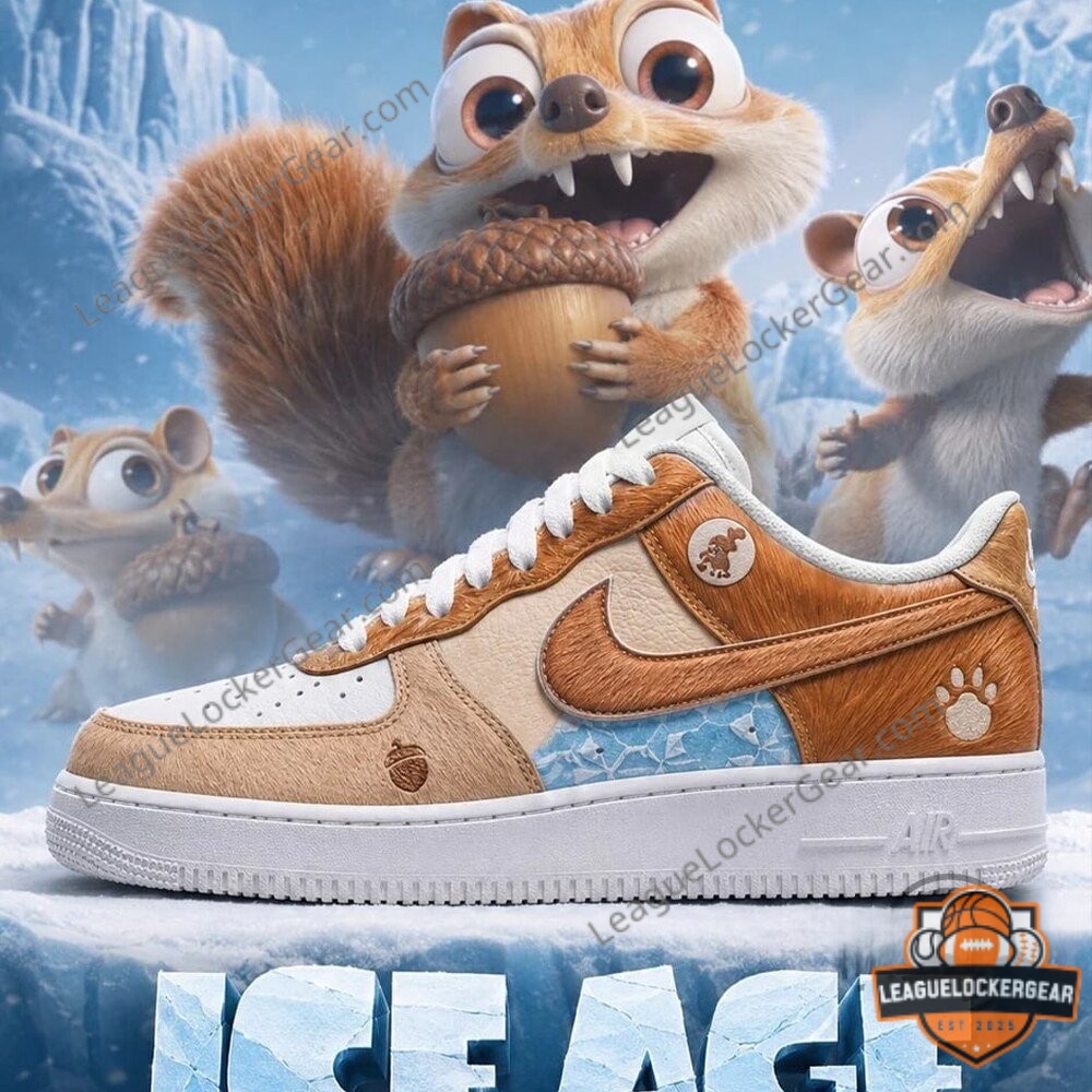 Ice Age Scrat Character Custom Air Force 1 Sneaker