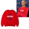 Sophie Cunningham Indiana Fever Red Crewneck Sweatshirt