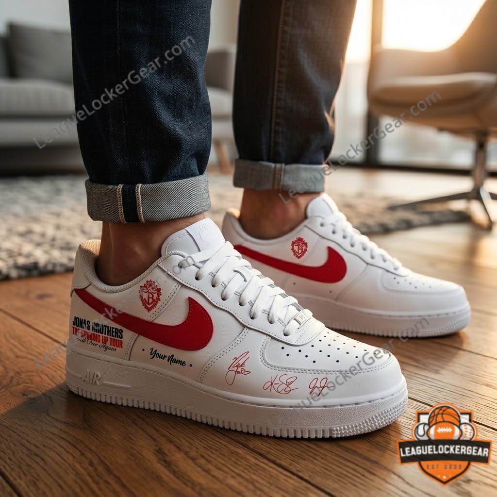 Jonas Brothers The Burning Up Tour All Over Again Custom Sneaker