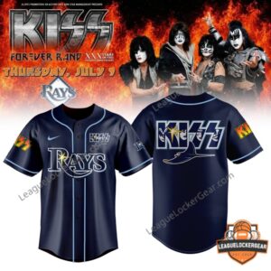 KISS Tampa Bay Rays Forever Band Tour 2026 Baseball Jersey