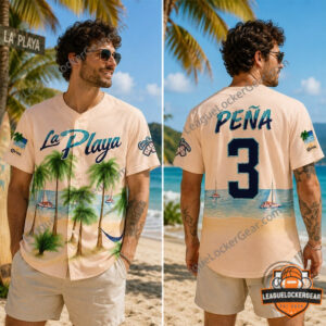MLB Beach Connect Series Jeremy Pena La Playa Baseball Jersey