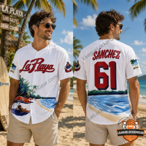 MLB Beach Connect Series Cristopher Sanchez La Playa Baseball Jersey