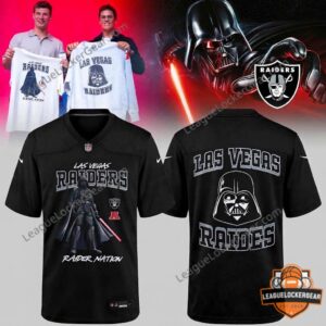 Las Vegas Raiders Darth Vader Star Wars Crossover Football Jersey