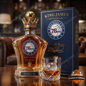 LeBron James Philadelphia 76ers King James Whiskey Decanter
