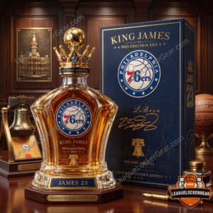 LeBron James Philadelphia 76ers King James Whiskey Decanter