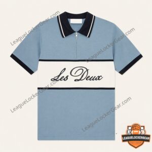 Lewandowski Les Deux Logo Zip Polo Shirt