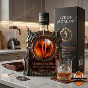 Lord of the Rings Eye of Mordor 25th Anniversary 2001-2026 Whiskey Bottle