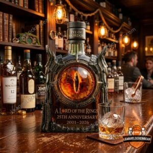 Lord of the Rings Eye of Mordor 25th Anniversary 2001-2026 Whiskey Bottle