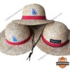 Los Angeles Dodgers LA x One Piece Logo Straw Hat