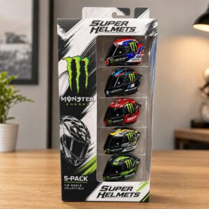 Monster Energy Super Helmets 5-Pack Mini Helmets