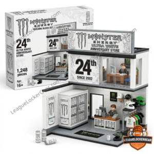 Monster Energy Ultra White 24th Anniversary Building Block Set