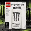 Monster Energy Ultra White Can Buildable LEGO Building Toy