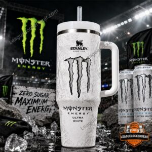 Monster Energy Ultra White Claw Logo Stanley Tumbler