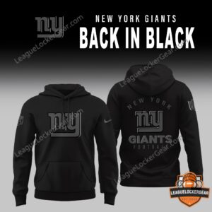 New York Giants Back In Black Apparel Collection