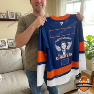 New York Islanders In Loving Memory Charlie Kirk Freedom Hockey Jersey