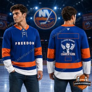 New York Islanders In Loving Memory Charlie Kirk Freedom Hockey Jersey